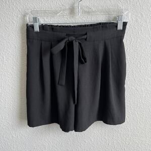 DR2 Daniel Rainn Black Pull On Waist Tie Shorts Women's S High Rise
